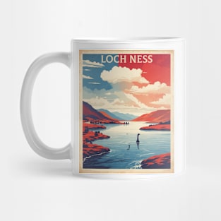 Loch Ness United Kingdom Vintage Travel Tourism Poster Mug